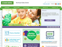 Tablet Screenshot of northeastdeltadental.com
